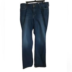 Eddie Bauer Dark Wash Curvy Boot Cut Jeans